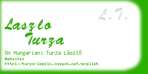 laszlo turza business card